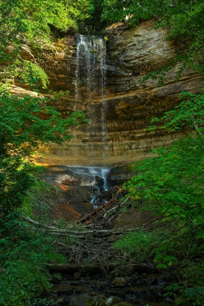 Cataratas Munising Cerca Munising Península Superior Michigan Vistas Desde Abajo —  Fotos de Stock