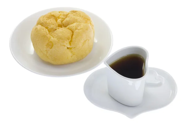 Caffè e un soffio di crema — Foto Stock
