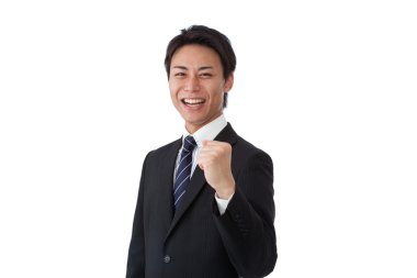 genç işadamı cesaret poz