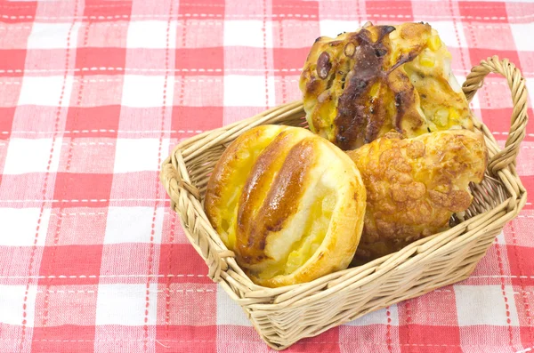 Bread in a basket — Stock Photo, Image