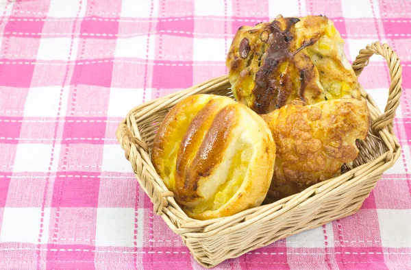 Bread in a basket — Stock Photo, Image