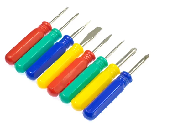 Colorful screwdrivers set — Stock Photo, Image