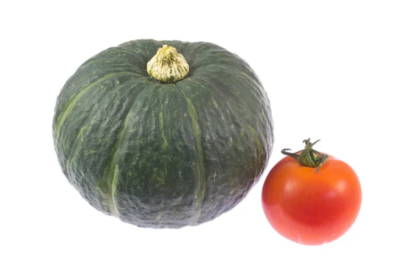 Tomate und Kürbis — Stockfoto