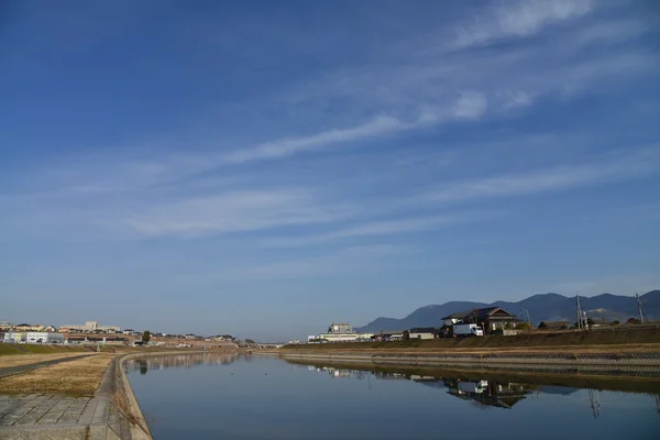 冬天的滨江景观 — 图库照片