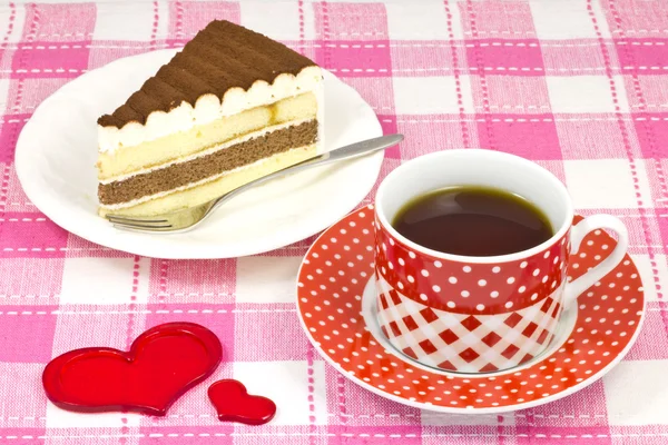 Café y tarta — Foto de Stock