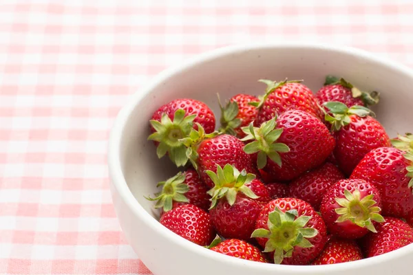 Strawberries in a bowl — Stock Photo, Image