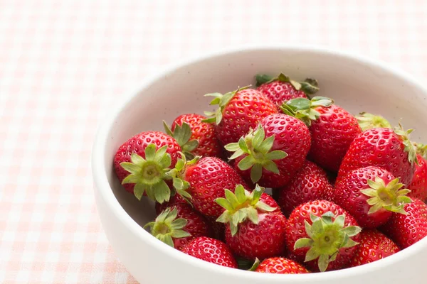 Strawberries in a bowl — Stock Photo, Image