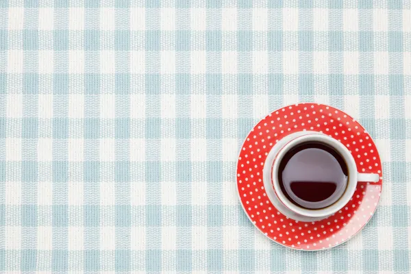Café na toalha de mesa — Fotografia de Stock
