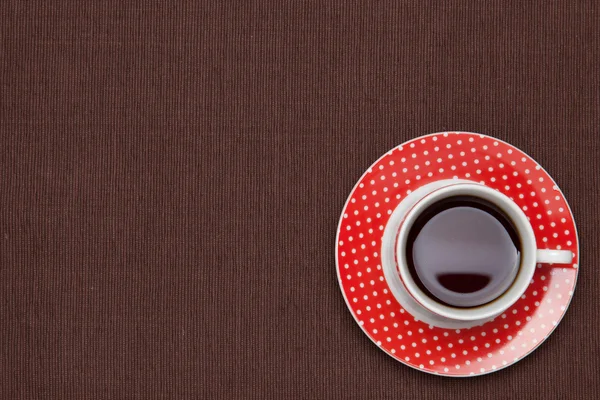 Kaffee auf der Tischdecke — Stockfoto