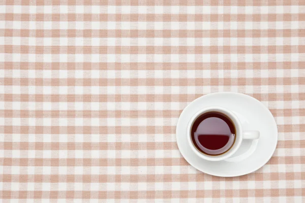 Café na toalha de mesa — Fotografia de Stock