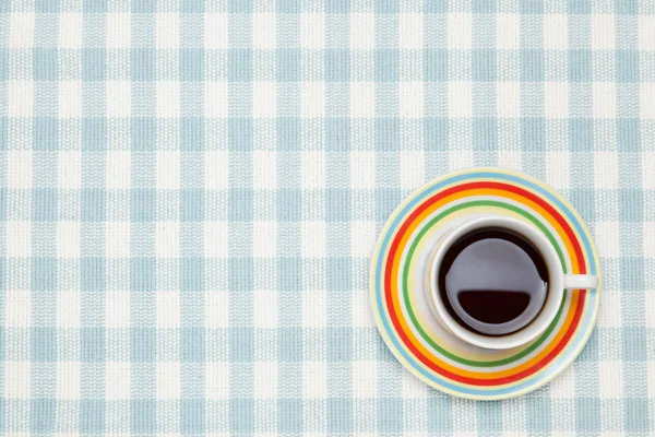 Kahve masa örtüsü — Stok fotoğraf