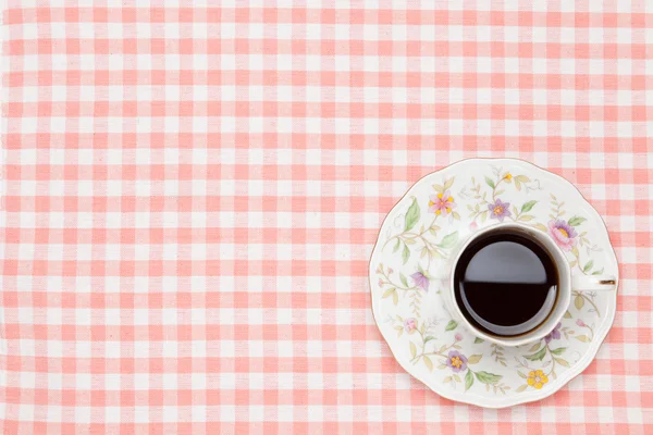 Kahve masa örtüsü — Stok fotoğraf