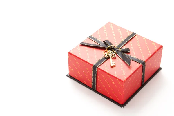 Red gift box — Stock Photo, Image