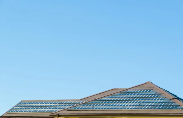 Solar panel on the roof — Stock Photo, Image