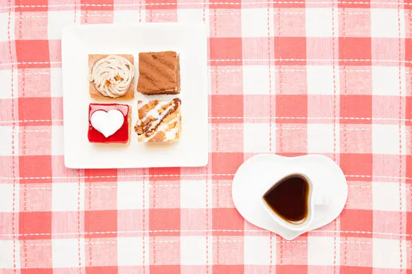 Caffè e frollini — Foto Stock