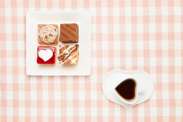 Caffè e frollini — Foto Stock