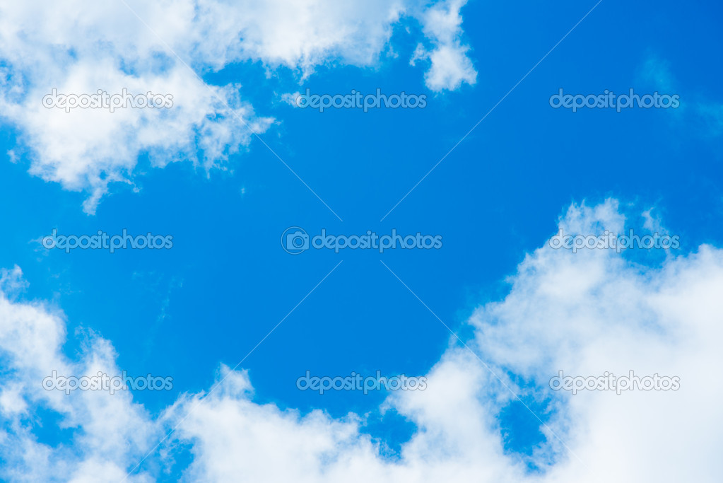 cloud and blue sky on a sunny day