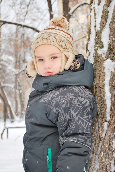 Thoughtful boy . — Stock Photo, Image