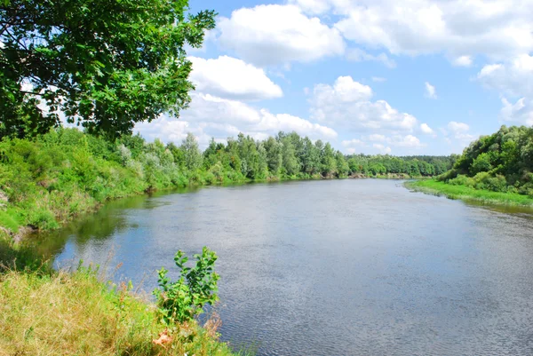 Paesaggio. fiume Seim — Foto Stock