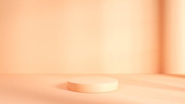 Ürün sunumu için doğal podyum, demo arkaplan - 3D görüntüleme