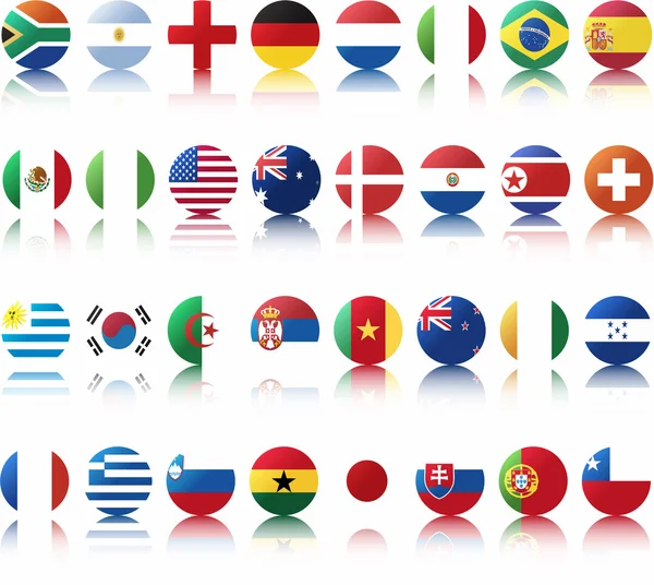 Banderas nacionales de los países — Archivo Imágenes Vectoriales