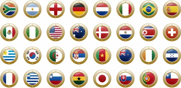 Nationale vlaggen van landen — Stockvector