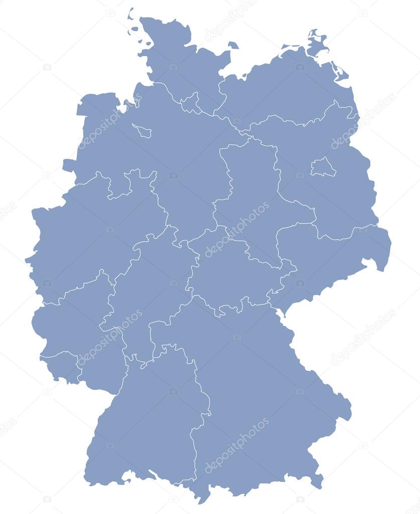 vector map of Germany