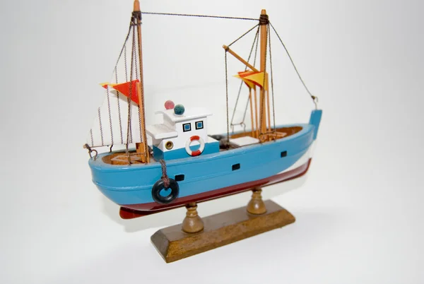 Closeup photo of a Model ship detail — Stock Photo, Image