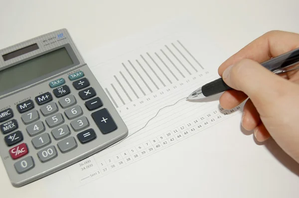 Financial calculation — Stock Photo, Image