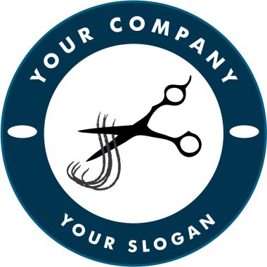 makas kesim saç strand, saç solon logosu