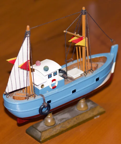 Modell hajó részletek — Stock Fotó