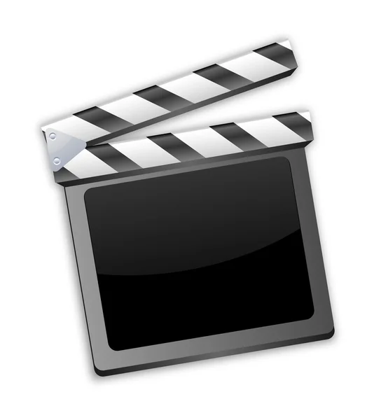 Película clapper, clapboard, clapperboard, film slate — Archivo Imágenes Vectoriales