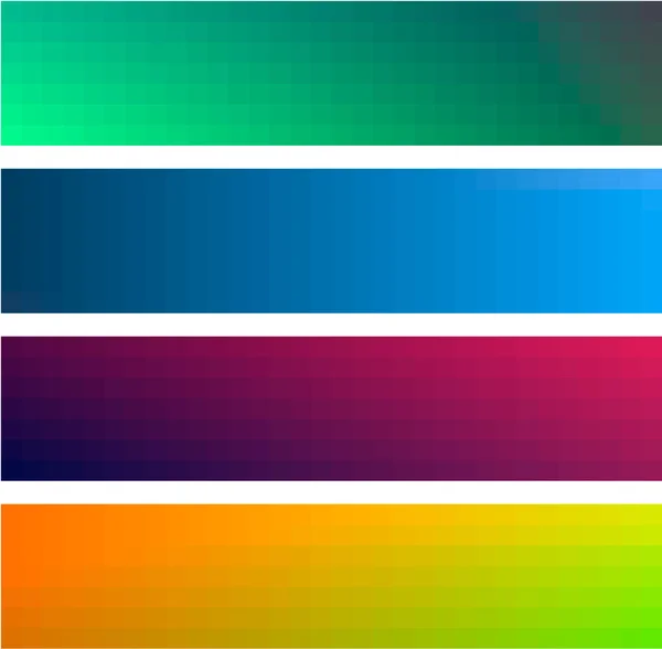 Different gradient color banners backgrounds Different gradient color banners backgrounds — Stock Vector