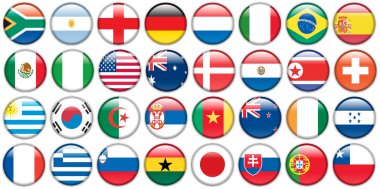 ulusal bayrak çıkartmaları düğmeleri