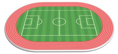 3 boyutlu futbol alanı Sahası
