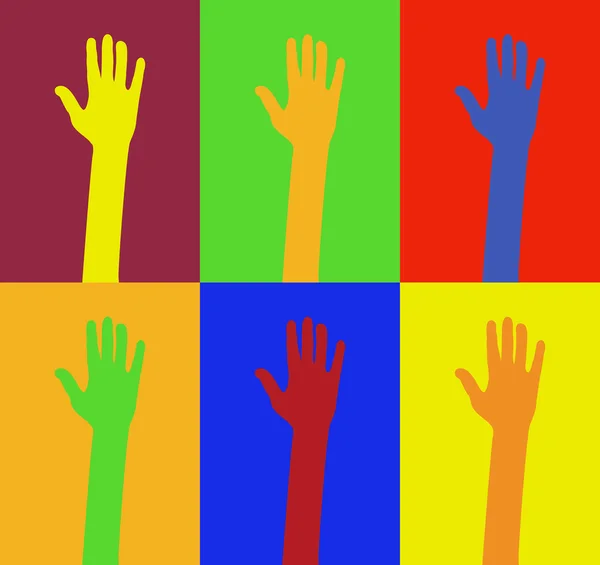 Diversity of hands — Stock Vector