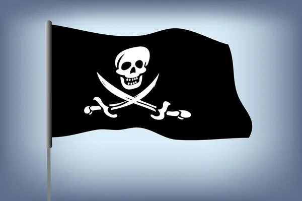 Bandera de pirata — Archivo Imágenes Vectoriales