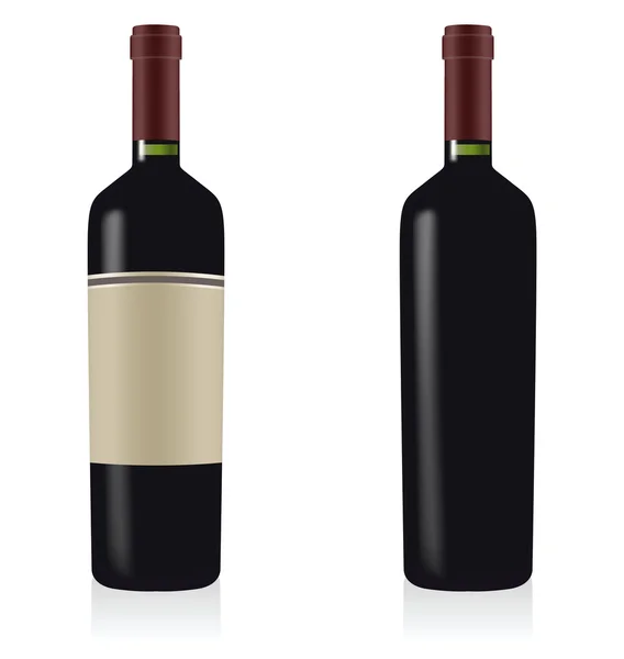 Botella de vino tinto — Archivo Imágenes Vectoriales
