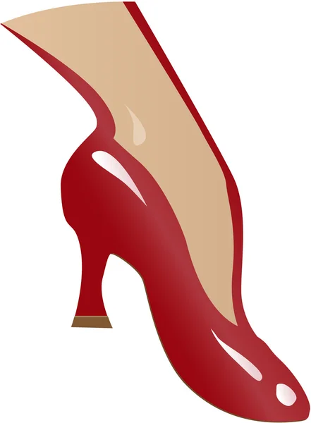 Vecteur d'une chaussure rouge — Image vectorielle