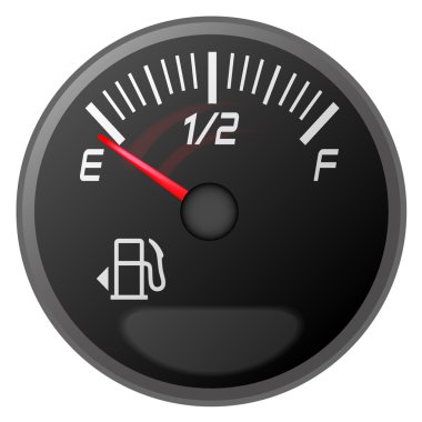 petrol meter, fuel gauge clipart