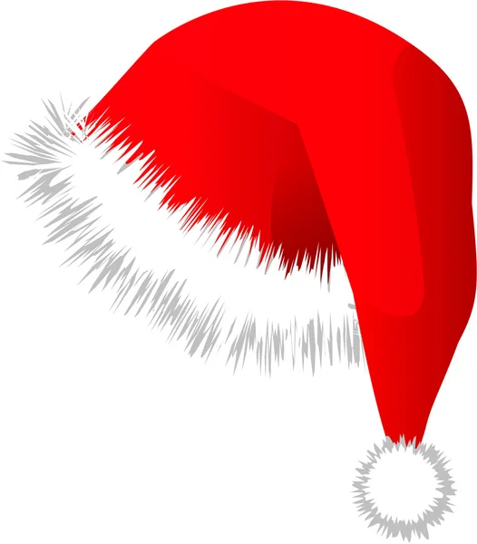 Saint red hat christmas cap — Stock Vector