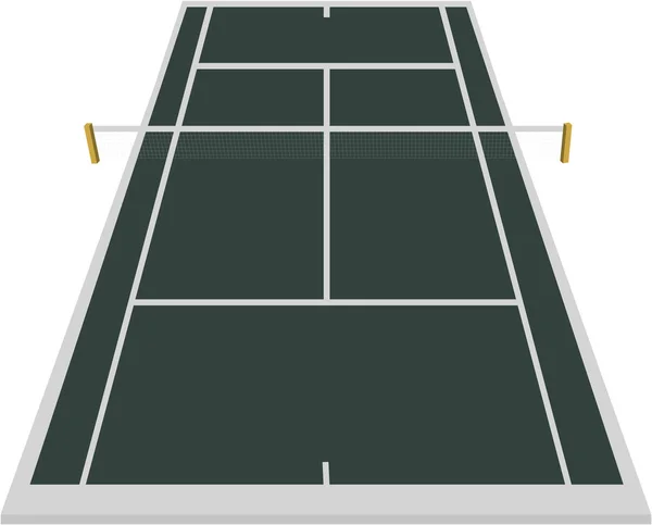 Campo de tenis Campo de tenis Campo de tenis en azul oscuro — Vector de stock