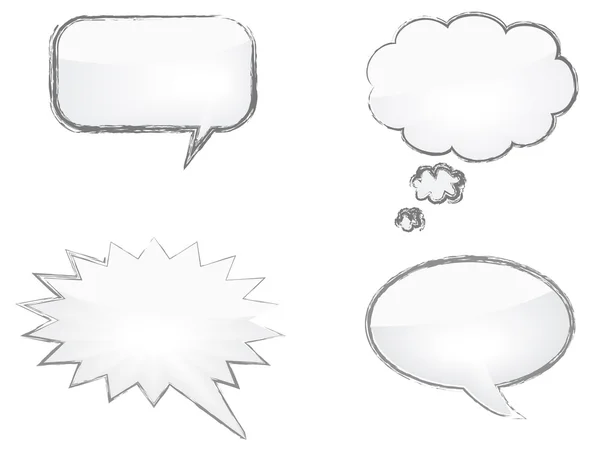 Komiks slova a myšlení bubliny — Stockový vektor