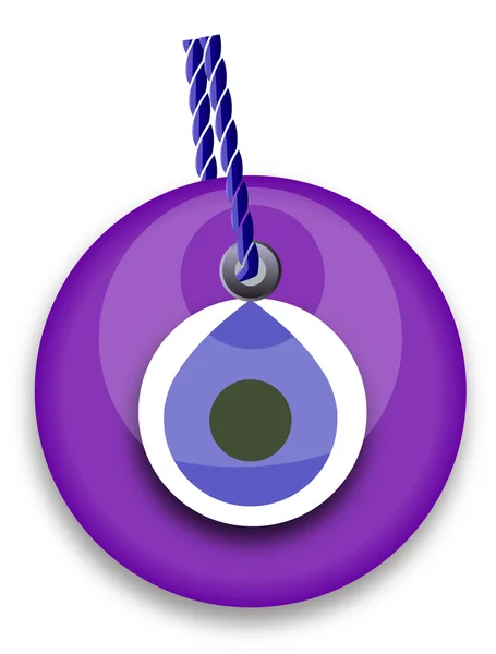 Фиолетовая бусина — стоковый вектор