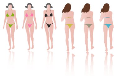 pist üzerinde bikini modelleri moda