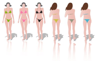 pist üzerinde bikini modelleri moda