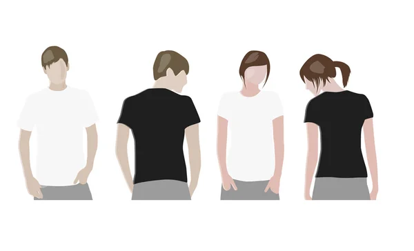 t-shirt tasarım şablonları (ön ve arka)