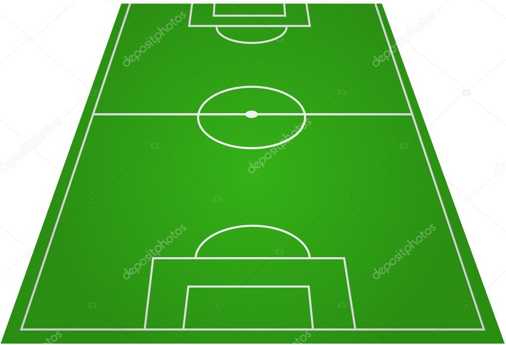 Football soccer field pitch vector