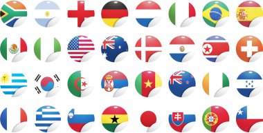 national flags of countries starting with south africa clipart