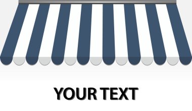 Mavi mağazası tente